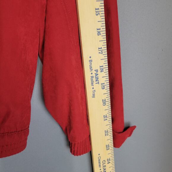 Antigua Boat Jacket Hatteras Island Yachts Gear Womens XL Red Mock Neck Zip - Picture 11 of 15